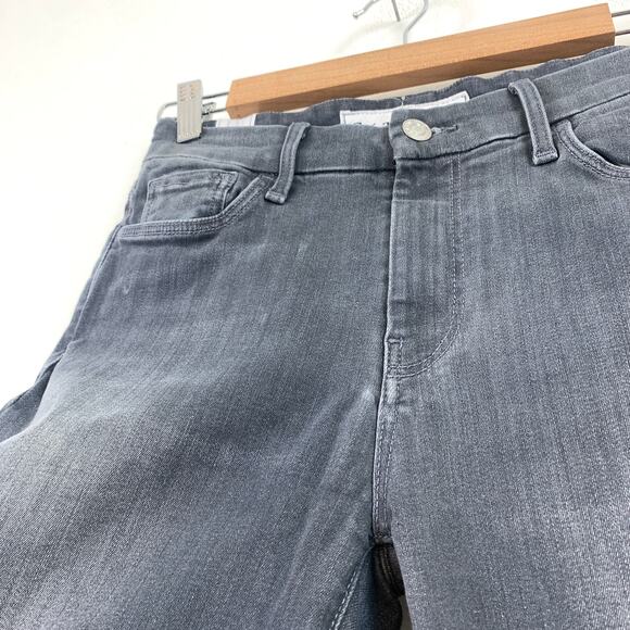 Frank & Eileen Sligo Mid Rise Raw Hem Crop Stretch Skinny Jean 2022 Wash Size 26 - Picture 8 of 8